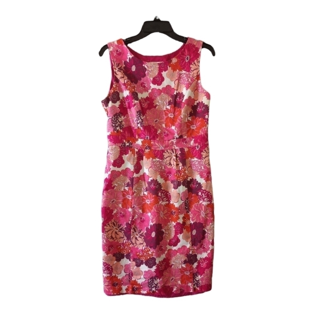 Women’s Floral Pink Dress Short Knee length Size 10